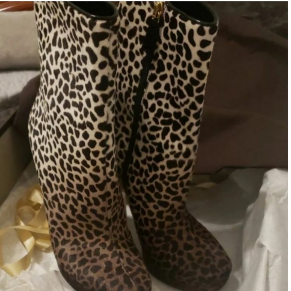 Gucci animal print pony hair platform bootie - Picture 5 of 13